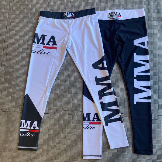 rashguard pantalone lungo bianco nero